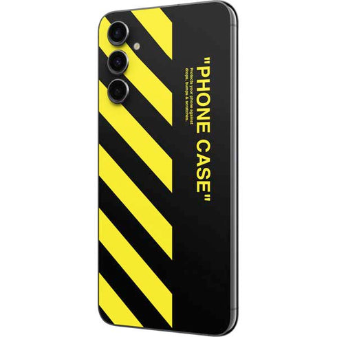 Black and Yellow Stripes Galaxy A14 5G Skin